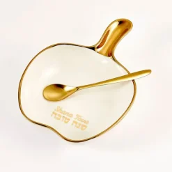 HDA-8 Apple Shaped Ceramic Honey Dish With Spoon - cozylivehome.com | we sell a wide range of comfortable household items^ Shop All