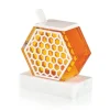 HD-WHT Honeycomb Honey Dish- White Marble Lucite - cozylivehome.com | we sell a wide range of comfortable household items^ Shop All