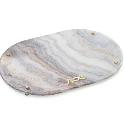 HN-TR-AG-1 Hadlokas Neiros Tray - Agate - Taupe - cozylivehome.com | we sell a wide range of comfortable household items^ Shop All