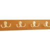HOOK RACK-OAK/BRASS 16″ w/4 HOOKS - cozylivehome.com | we sell a wide range of comfortable household items^ Shop All