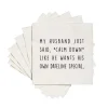 HUSBAND JUST SAID CALM DOWN FUNNY COCKTAIL NAPKIN - cozylivehome.com | we sell a wide range of comfortable household items^ Shop All