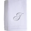 Fashion I- Cotton velour monogram towel - White - cozylivehome.com | we sell a wide range of comfortable household items Giftware