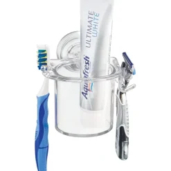 InterDesign Power Lock Suction, Toothbrush & Toothpaste Holder - cozylivehome.com | we sell a wide range of comfortable household items^ Shop All