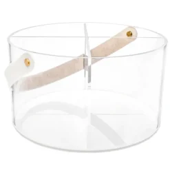 Hot J-CALL Lucite Caddy with Leatherette Handles - cozylivehome.com | we sell a wide range of comfortable household items Giftware