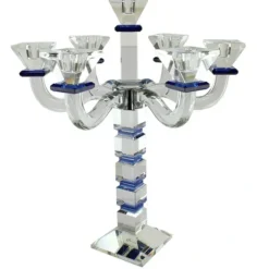 J-CSC7-BL Crystal Candelabra Blue Square Design 7 - cozylivehome.com | we sell a wide range of comfortable household items^ Shop All