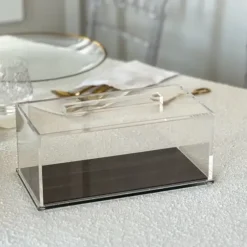 Sale J-CTW-WD Lucite Wood Look Cake Tray with Lid - cozylivehome.com | we sell a wide range of comfortable household items Giftware