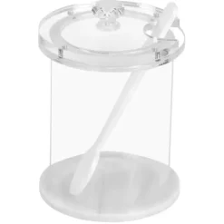 J-HDRL-WM Lucite Round Honey Dish White Marble - cozylivehome.com | we sell a wide range of comfortable household items^ Shop All