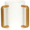 J-WCLC-W-G WHITE LUCITE WASH CUP W GOLD HANDLES - cozylivehome.com | we sell a wide range of comfortable household items^ Shop All
