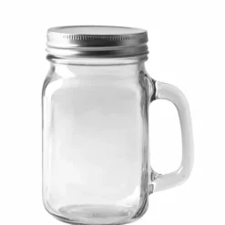 Kayali - Glass Mason jar Mug W Cover , 15 oz - cozylivehome.com | we sell a wide range of comfortable household items^ Shop All