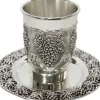 KC-CK22338N Nickel Plated Kiddush Cup w/Plate - cozylivehome.com | we sell a wide range of comfortable household items^ Shop All