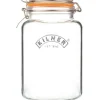 KILNER SQUARE CLIP TOP JAR 102 OZ - cozylivehome.com | we sell a wide range of comfortable household items^ Shop All