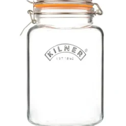 KILNER SQUARE CLIP TOP JAR 102 OZ - cozylivehome.com | we sell a wide range of comfortable household items^ Shop All