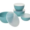 Discount KitchenAid Plastic Prep Bowls with Lids, Set Of 4, Aqua Sky - cozylivehome.com | we sell a wide range of comfortable household items Housewares