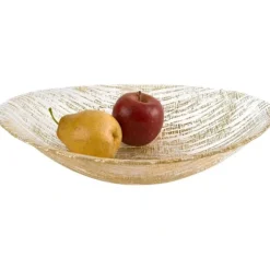 Clearance KM711G Secret Treasure Gold Oval 15"x9" Bowl - cozylivehome.com | we sell a wide range of comfortable household items Giftware