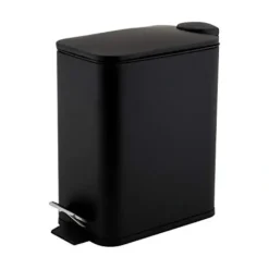 Fashion 5L Slim Rectangular Pedal Bin with Soft Close Lid - cozylivehome.com | we sell a wide range of comfortable household items Housewares