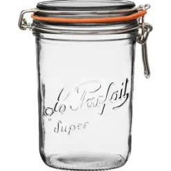 Discount 1L Tapered French Glass Preserving Jar W Airtight Rubber - cozylivehome.com | we sell a wide range of comfortable household items Housewares