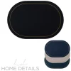 Leather-Look Oval Placemat With Gold Outline - cozylivehome.com | we sell a wide range of comfortable household items^ Shop All