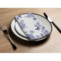 Linen Look Guest Towels 16 Pack Dragonfly Toille Blue - cozylivehome.com | we sell a wide range of comfortable household items^ Shop All