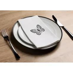 Linen Look Guest Towels 16 Pack Black Butterfly - cozylivehome.com | we sell a wide range of comfortable household items^ Shop All