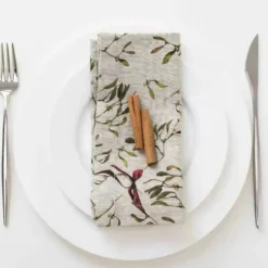 Linen Napkins Mistletoe Set- 2 - cozylivehome.com | we sell a wide range of comfortable household items^ Shop All