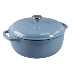LODGE ENAMELED CAST IRON DUTCH OVEN 7.5 QT STORM - cozylivehome.com | we sell a wide range of comfortable household items^ Shop All