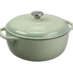 LODGE ENAMELED CAST IRON DUTCH OVEN 6 QT DESERT SAGE - cozylivehome.com | we sell a wide range of comfortable household items^ Shop All