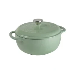 LODGE ENAMELED CAST IRON DUTCH OVEN 4.5 QT DESERT SAGE - cozylivehome.com | we sell a wide range of comfortable household items^ Shop All