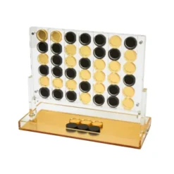 Flash Sale LUCITE CONNECT 4 GAME SET - GOLD BASE - cozylivehome.com | we sell a wide range of comfortable household items Giftware