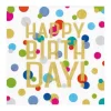 LUNCHEON NAPKIN CONFETTI HAPPY BIRTHDAY - cozylivehome.com | we sell a wide range of comfortable household items^ Shop All