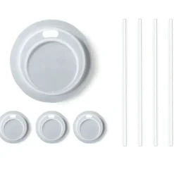 Best MASON JAR DRINK LID W/STRAWS 4PK WHT - cozylivehome.com | we sell a wide range of comfortable household items Shop All