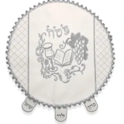 Flash Sale MC317 Matzah Cover VinalRound With Heavy Plastic - 19" D - MC317 - cozylivehome.com | we sell a wide range of comfortable household items Shop All