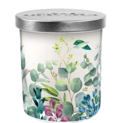 New MDW EUCALYPTUS & MINT DECORATIVE GLASS CANDLE - cozylivehome.com | we sell a wide range of comfortable household items Shop All