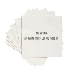 Outlet ME EATING FUNNY COCKTAIL NAPKIN - cozylivehome.com | we sell a wide range of comfortable household items Shop All