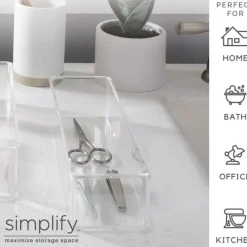 Clearance Medium Narrow Drawer Organizer - 3"x9"x2" - Clear - cozylivehome.com | we sell a wide range of comfortable household items Shop All