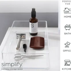 Hot Medium Rectangle Drawer Organizer - 12"x6"x2" - Clear - cozylivehome.com | we sell a wide range of comfortable household items Shop All