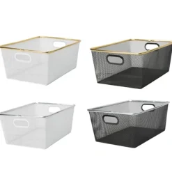 Best Sale MESH TRAY BASKET - ASSORTED 12.1X8.5X5.11 - cozylivehome.com | we sell a wide range of comfortable household items Shop All