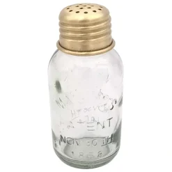 Clearance Mini Mason Jar Salt & Pepper Shakers: Single Brass - cozylivehome.com | we sell a wide range of comfortable household items Shop All