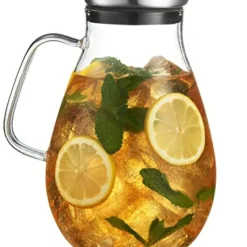 Outlet MK-84PITCH 84- OZ Glass Pitcher With Stainless Steel Lid - cozylivehome.com | we sell a wide range of comfortable household items Giftware