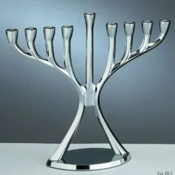 Hot Modern Menorah Chrome - cozylivehome.com | we sell a wide range of comfortable household items Shop All