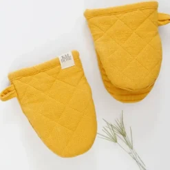 New MONACO PRINTED SILICONE MINI MITT YELLOW - cozylivehome.com | we sell a wide range of comfortable household items Shop All