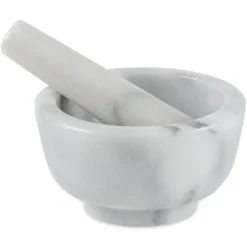 Best Sale MORTAR & PESTLE MARBLE WHITE - cozylivehome.com | we sell a wide range of comfortable household items Shop All