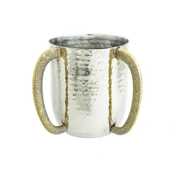 Flash Sale MVGW90 Stainless Washcup with gold Handles-Goldtone Collection- 4.8" x 4" - cozylivehome.com | we sell a wide range of comfortable household items Shop All
