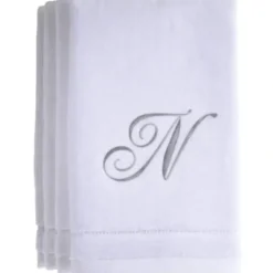 Sale N - Cotton velour monogram towel - White - cozylivehome.com | we sell a wide range of comfortable household items Giftware