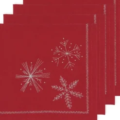 Fashion NAPKIN SNOWFLAKES SET OF 4 - cozylivehome.com | we sell a wide range of comfortable household items Shop All