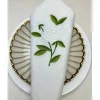 Fashion NAP-WR_Green White Rose Napkin Green Stem Set Of 4 - cozylivehome.com | we sell a wide range of comfortable household items Shop All