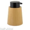 Cheap 10205-Natural Cypress Wood-Like Poly Resin Soap Dispenser -Black Pump - cozylivehome.com | we sell a wide range of comfortable household items Housewares
