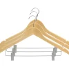 Best Sale Natural Wood Hanger w/ Clips Set/3 - cozylivehome.com | we sell a wide range of comfortable household items Shop All