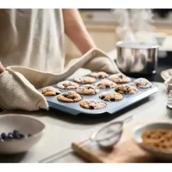 Cheap Nest Bake Non-Stick 12 Cup Blue Muffin Pan - cozylivehome.com | we sell a wide range of comfortable household items Shop All