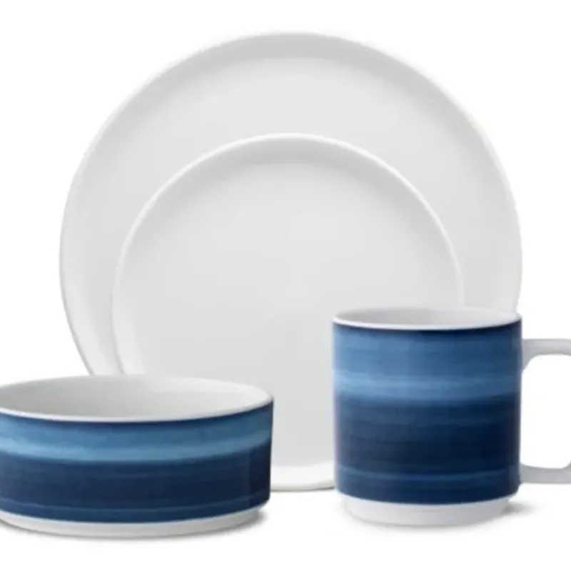 Flash Sale Noritake Color Stax Ombre Indigo Service For 4 - cozylivehome.com | we sell a wide range of comfortable household items Shop All