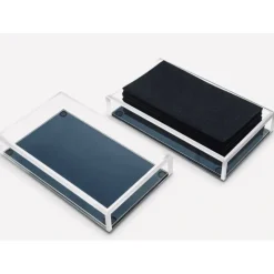 Clearance NTB LUXE Guest Towel Holder with Smoke Blue Design W 8.5” L 4.75” H 1.5” - cozylivehome.com | we sell a wide range of comfortable household items Shop All